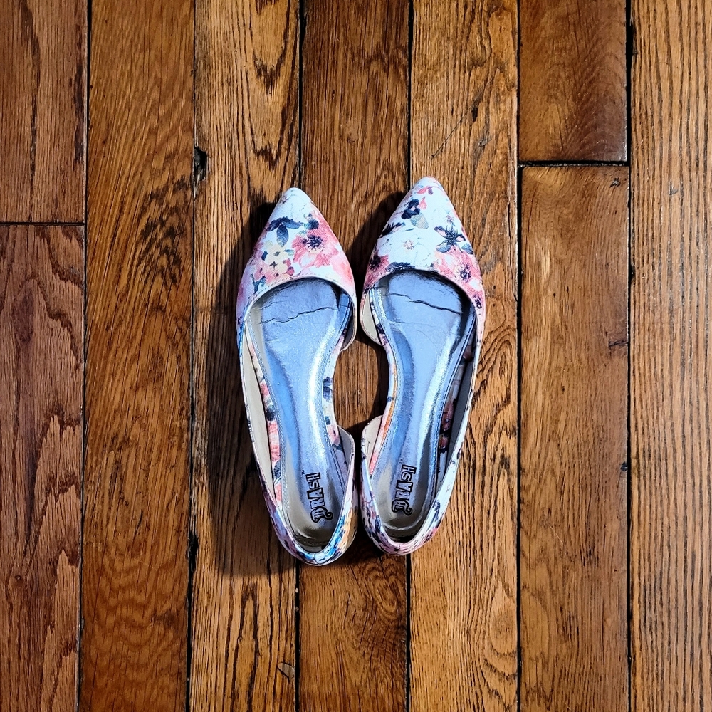 SOLD - Floral Flats
